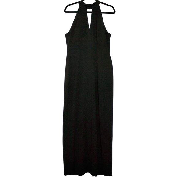 Calvin Klein Womens Keyhole Mock Neck Gown Dress Size 12 - Picture 1 of 6